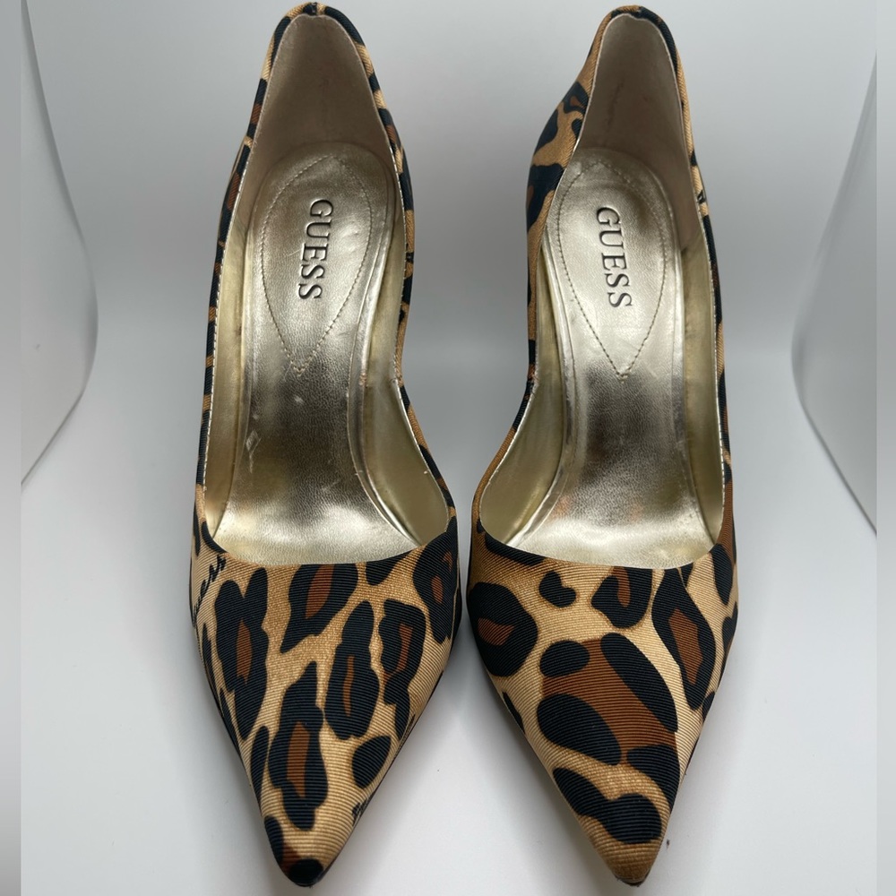 Guess leopard heels
